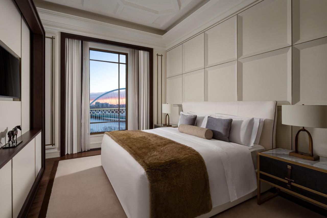 The St. Regis Astana Hotel Exterior photo A bedroom in the 2018-launched Silver Muse